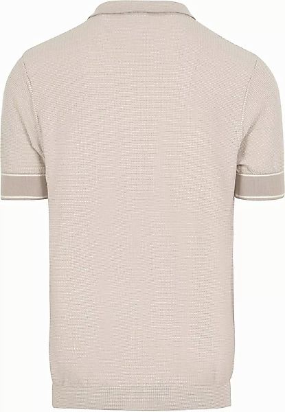 Blue Industry Knitted Polo Shirt Struktur Beige - Größe L günstig online kaufen