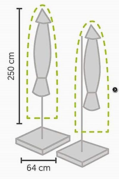 Gardissimo Sonnenschirm-Schutzhülle 344448 Schirm Hülle Abdeckung günstig online kaufen
