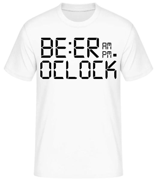 Beer O'Clock · Männer Basic T-Shirt günstig online kaufen
