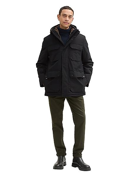 TOM TAILOR Allwetterjacke field jacket with hood BLACK günstig online kaufen