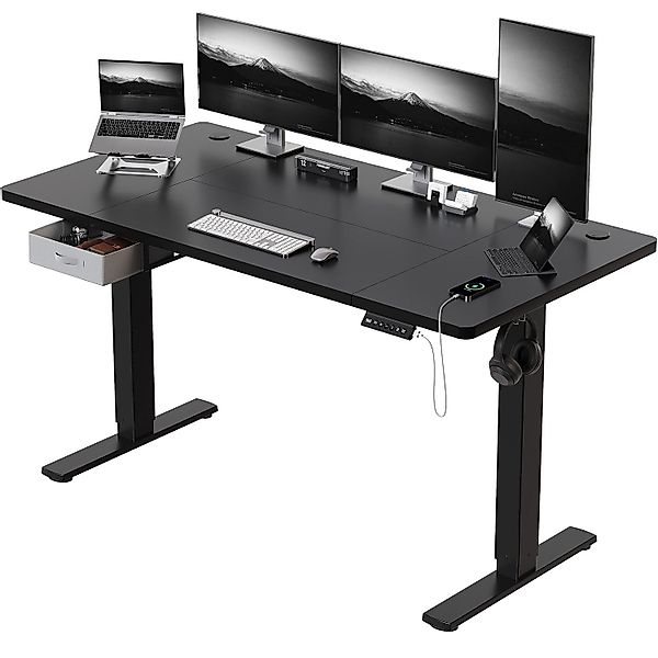 HOMALL Schreibtisch mit Memory-Funktion, höhenverstellbar, breitere günstig online kaufen