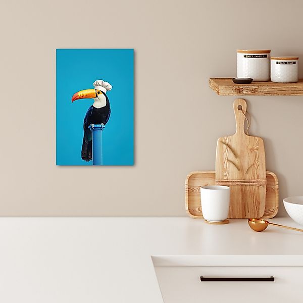 OneMillionCanvasses® Leinwandbild Tucan - Sockel - günstig online kaufen
