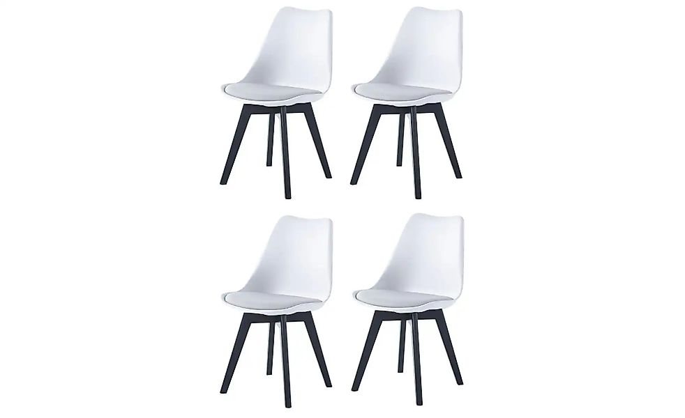 Stuhl 4er-Set  Esbjerg ¦ weiß ¦ Maße (cm): B: 49 H: 84 Stühle > Esszimmerst günstig online kaufen