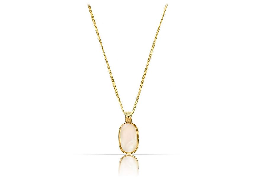 Made by Nami Kette mit Anhänger Silber Halskette vergoldet mit Perlmutt-Anh günstig online kaufen