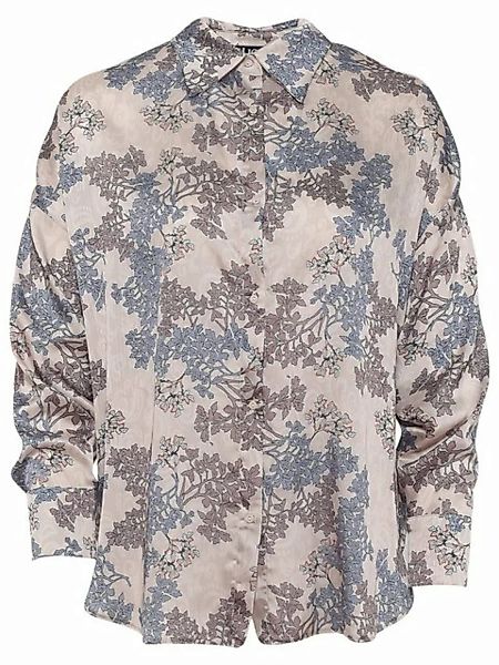 Freshlions Langarmbluse Bluse mit Blumen Print 'ANDREIA' Beige L Sonstige günstig online kaufen