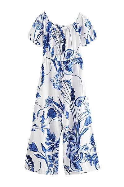Next Jumpsuit Schulterfreier Jumpsuit mit weitem günstig online kaufen
