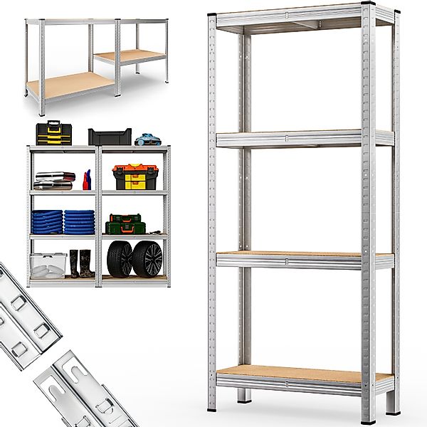Schwerlastregal 170x75x30cm verzinkt 280kg günstig online kaufen