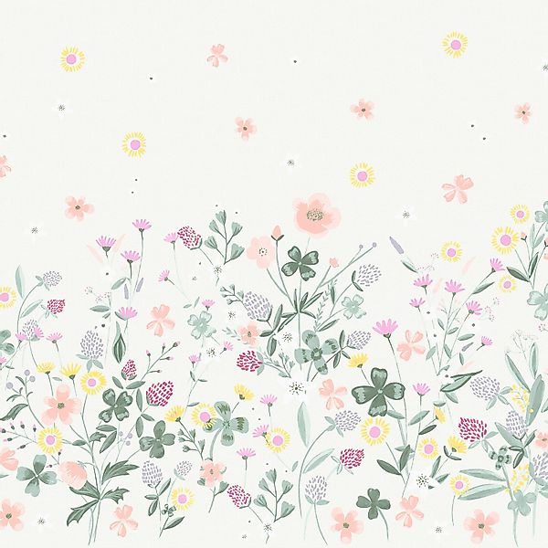 Laura Ashley Fototapete Clodagh 300 cm x 280 cm Rosa Gelb günstig online kaufen