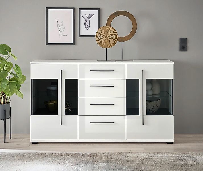 Home affaire Sideboard "Cantara, moderner Schrank, Kommode in Eiche Evoke o günstig online kaufen