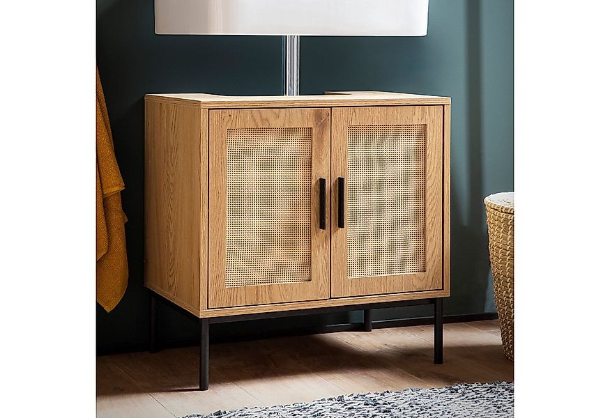 FINEBUY Waschbeckenunterschrank FB104642 Badschrank 60x60x40 cm Unterschran günstig online kaufen