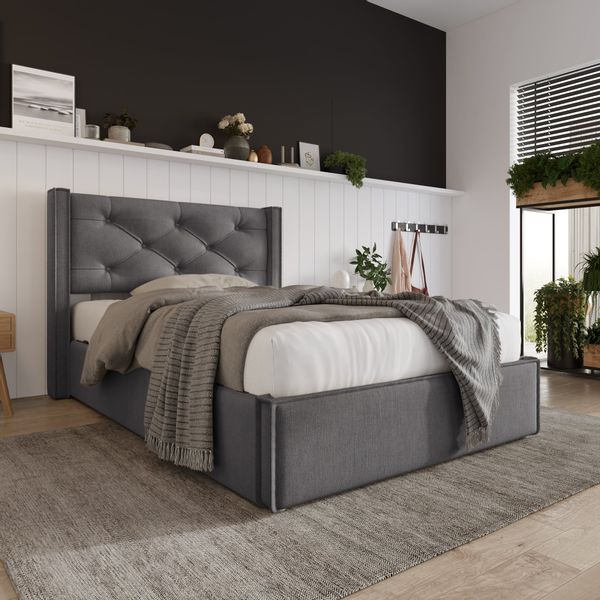 REDOM Polsterbett Hydraulisches, 90x200cm,Bett mit Lattenrost günstig online kaufen