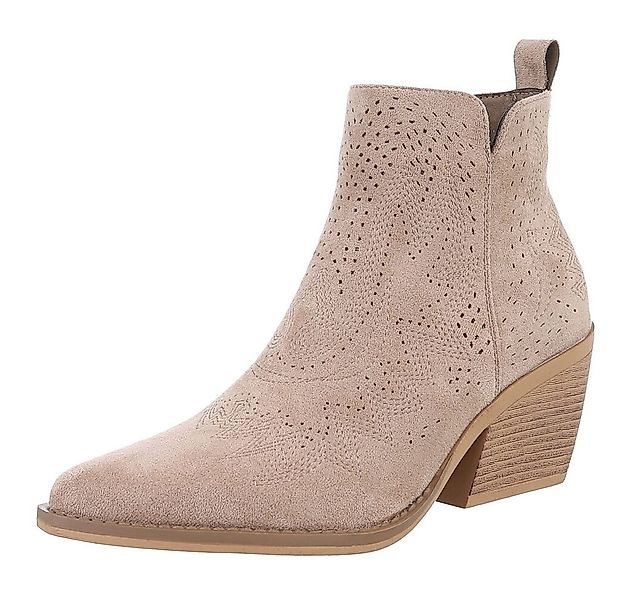Ital-Design Damen Cowboyboots Western Westernstiefelette (88577274) Blockab günstig online kaufen