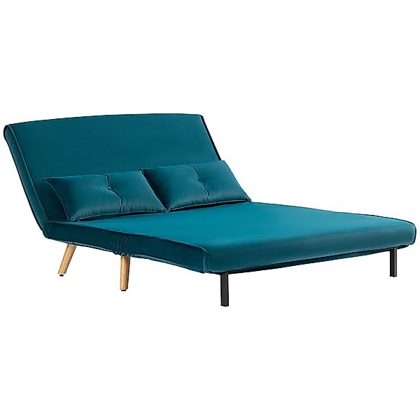 HOMCOM Schlafsofa 3 in 1 2 Sitzer Sofa mit Schlaffunktion, 190 x 120 cm Kla günstig online kaufen