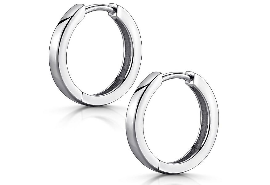 Materia Paar Creolen Creolen Silber 18mm SO-460, aus 925 Sterling Silber, r günstig online kaufen