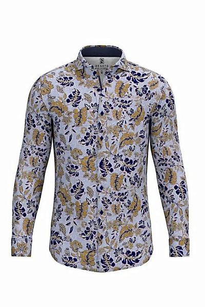 Desoto Langarmhemd mit Blättermuster günstig online kaufen