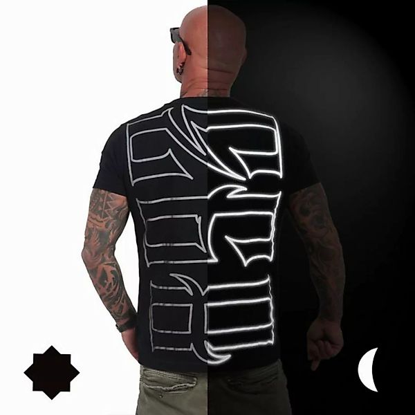 YAKUZA T-Shirt Singature mit reflektierenden Details günstig online kaufen