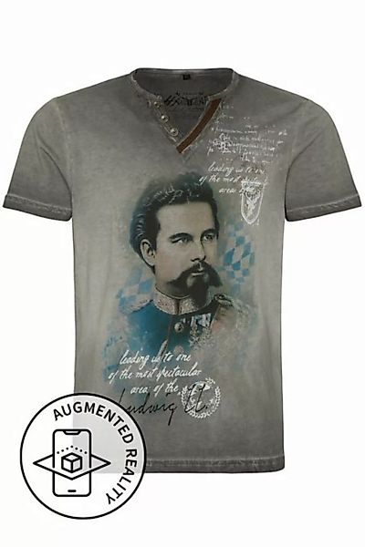 Hangowear Trachtenshirt Trachtenshirt Herren - ALMONT - anthrazit günstig online kaufen