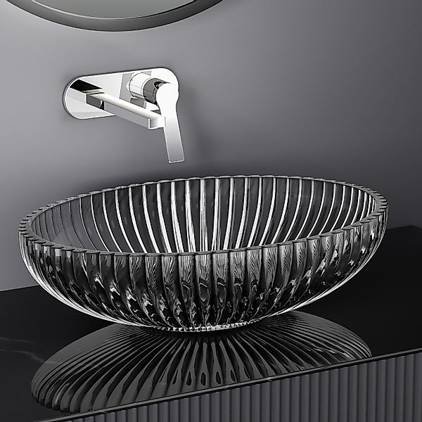 EMKE Aufsatzwaschbecken Waschbecken Aufsatzwaschbecken Bad Hartglas günstig online kaufen