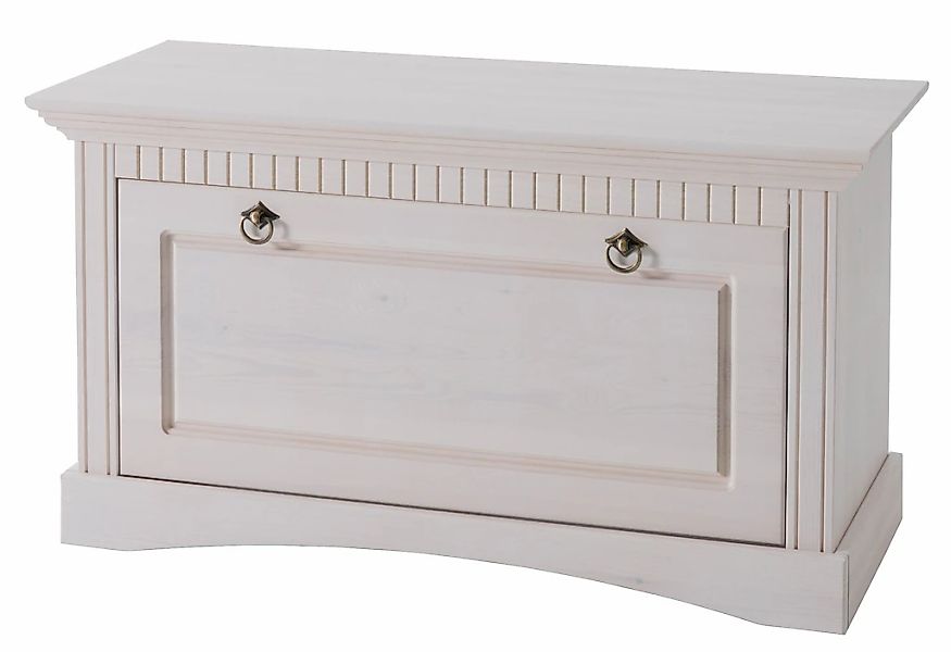 Home affaire Schuhtruhe "Rustic", aus massiver Kiefer, Sitzhöhe 49 cm, mit günstig online kaufen