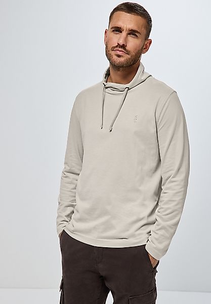 STREET ONE MEN Langarmshirt mit Tunnelzugband günstig online kaufen