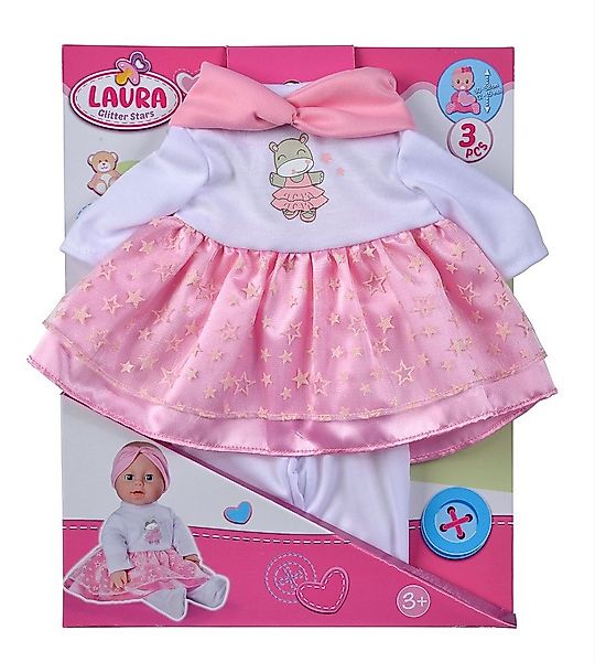 SIMBA Babypuppe Simba Puppe Zubehör Babypuppe Laura Glitzersternchenset 105 günstig online kaufen