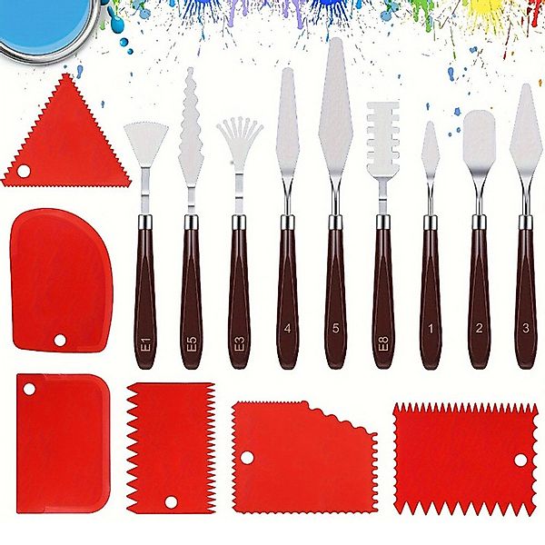 RWEUOQ Flexspachtel Palettenmesser Set 15 Stück günstig online kaufen