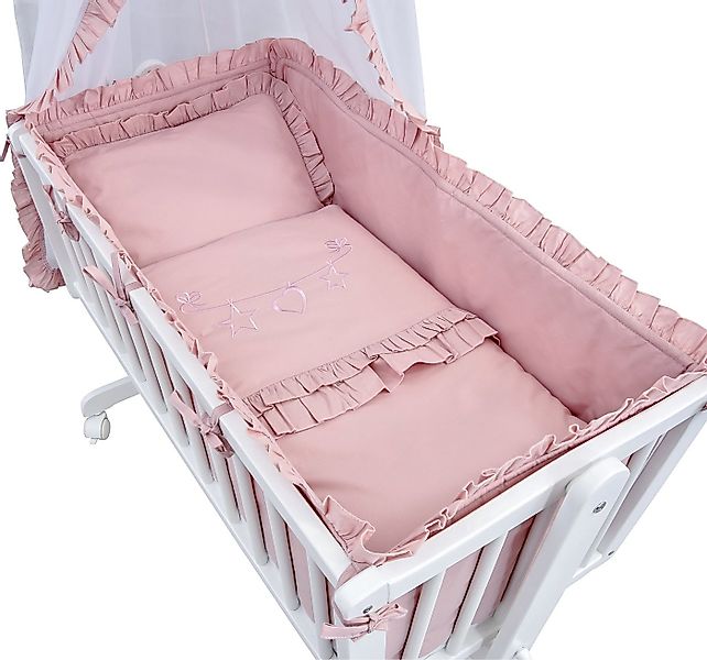 Baby-Delux Babybettwäsche Baby Wiegenset Royal Rüsche, Textilien, 6 teilig, günstig online kaufen