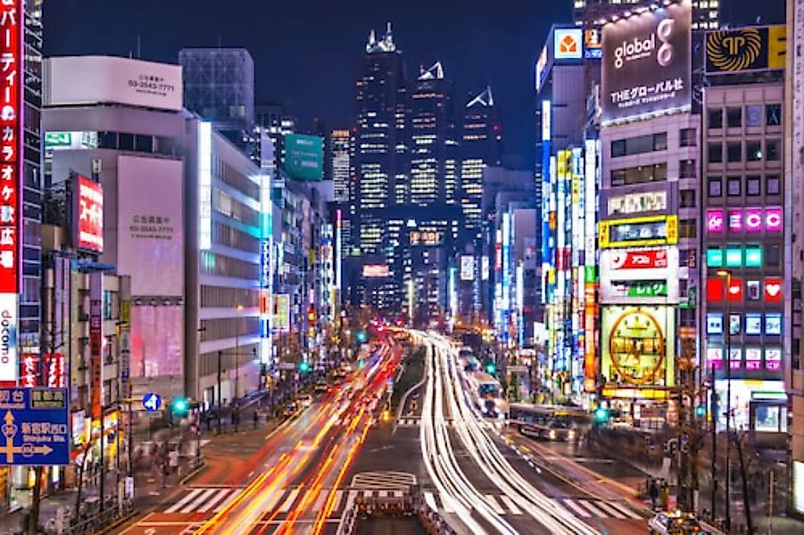 Papermoon Fototapete »TOKYO-JAPAN CITY SKYLINE NEW YORK USA PARIS LONDON RO günstig online kaufen