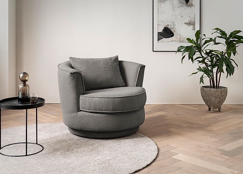Home affaire Drehsessel »MAISIE, Lese-Sessel, Love Seat,« trendige Stoffe M günstig online kaufen