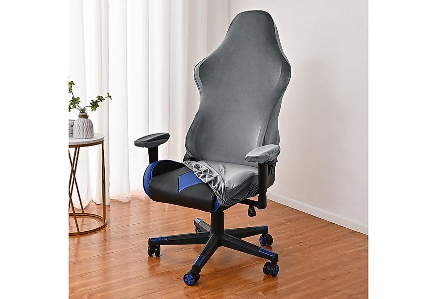 Jibenhome Bürostuhlhusse Stuhlbezug Samt Gaming Stuhl Bezüge mit 2-St Armle günstig online kaufen