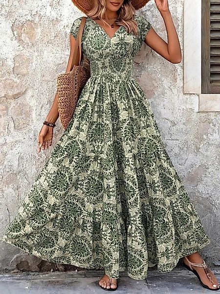 Moda Yakamoz Midikleid JANE'S Damen Kurzarm günstig online kaufen