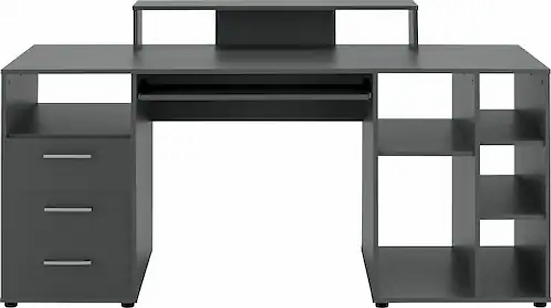 VOGL Möbelfabrik Schreibtisch »Lenny«, Tastaturauszug, Aufsatz & Towerfach, günstig online kaufen