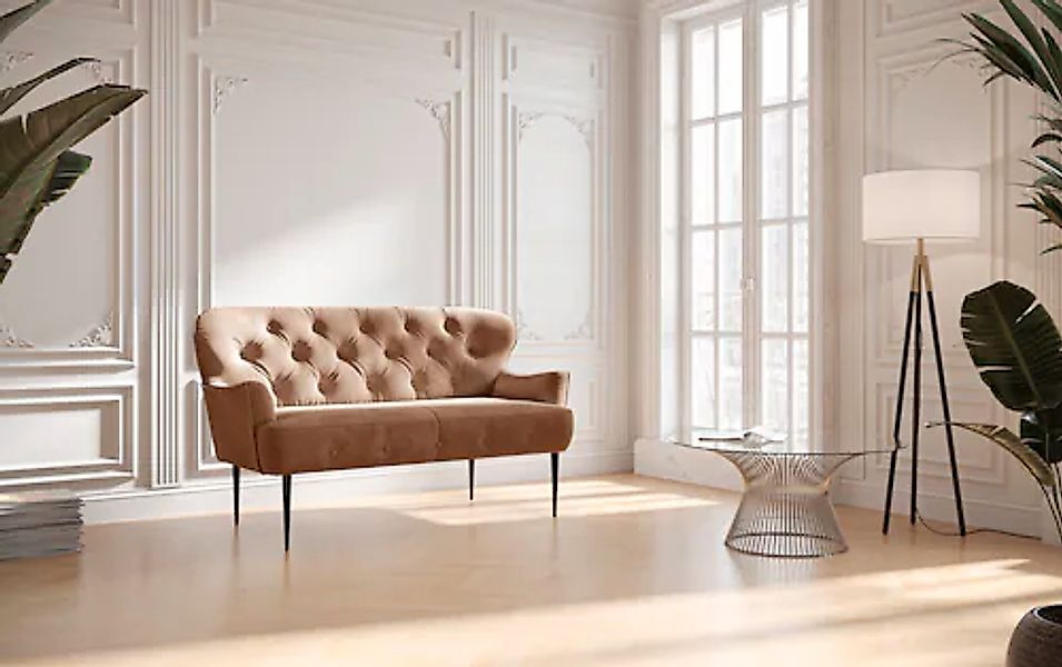 Home affaire 2-Sitzer »Amber« mit Knopfheftung,in verschieden Stoffarten günstig online kaufen