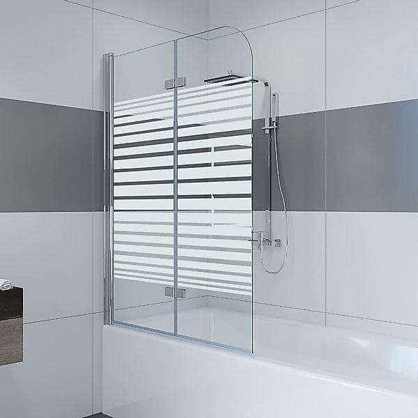 IMPTS Badewannenaufsatz Duschwand für Badewanne Badewannenfaltwand günstig online kaufen