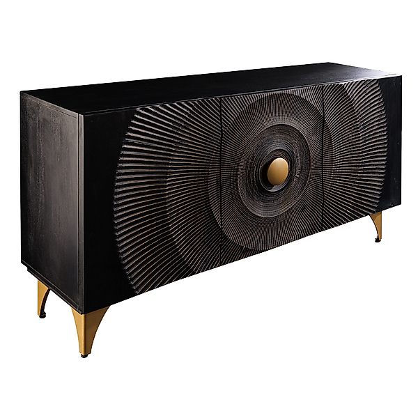 riess-ambiente Sideboard GOLDEN SUNSET 140cm schwarz günstig online kaufen