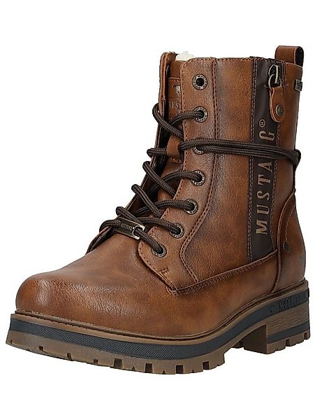 Mustang Shoes Mustang Shoes Stiefelette Lederimitat Schnürstiefelette günstig online kaufen