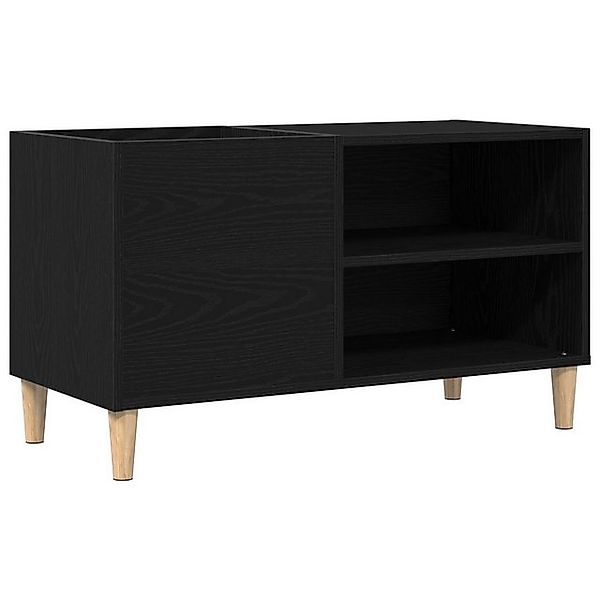 vidaXL Schuhschrank Schallplattenschrank Schwarz Eiche 84,5x38x48 cm Holzwe günstig online kaufen