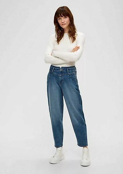 s.Oliver 7/8-Jeans Ankle Jeans / Regular Fit / High Rise / Barrel Leg Label günstig online kaufen
