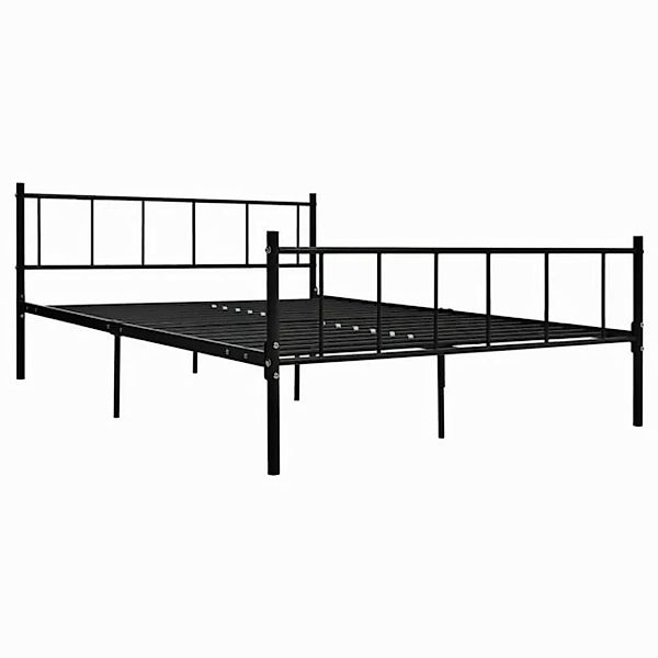 furnicato Bettgestell Schwarz Metall 180×200 cm (1-tlg) günstig online kaufen