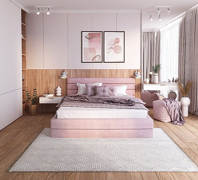 thematys Polsterbett Bett Stauraumbett Velours 90x200, 120x200, 140x200, 16 günstig online kaufen