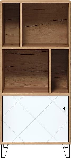 PLACES OF STYLE Stauraumregal "Tarragona" 1 Stk. tlg. Regal mit 1 Tür & 4 o günstig online kaufen