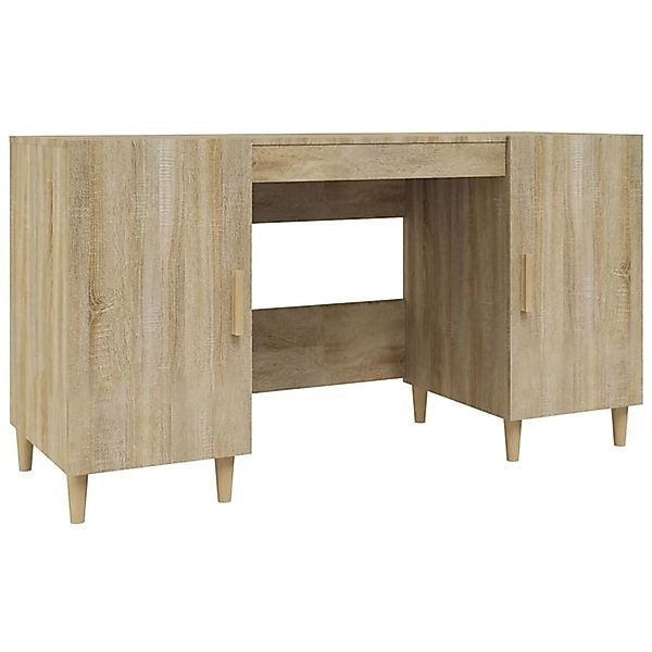 vidaXL Schreibtisch Sonoma-Eiche 140x50x75 cm Holzwerkstoff 812765 günstig online kaufen
