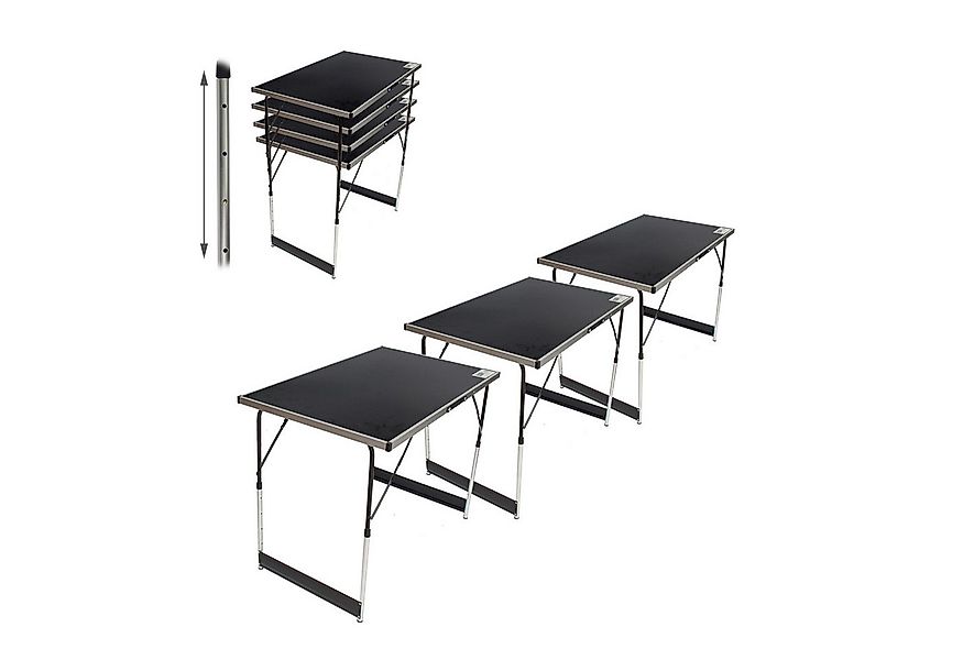 TRUTZHOLM Klapptisch Multifunktionstisch Flohmarkttisch 3er Set Markttisch günstig online kaufen