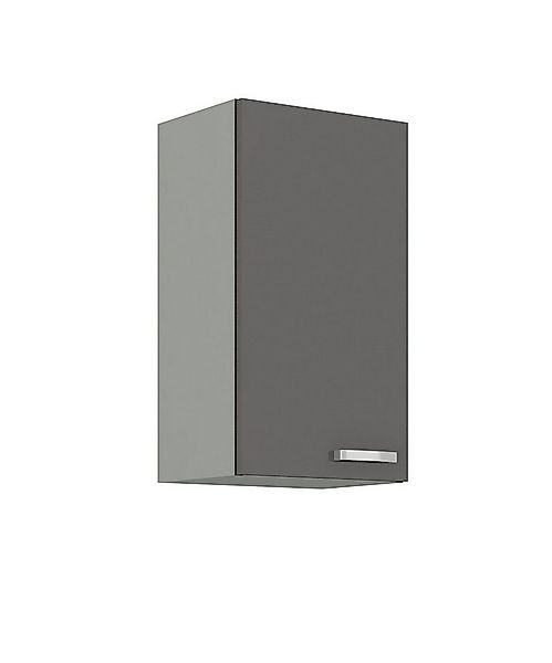 Küchen-Preisbombe Hängeschrank 40 cm Küche Bianca Grey Grau Hochglanz Küche günstig online kaufen