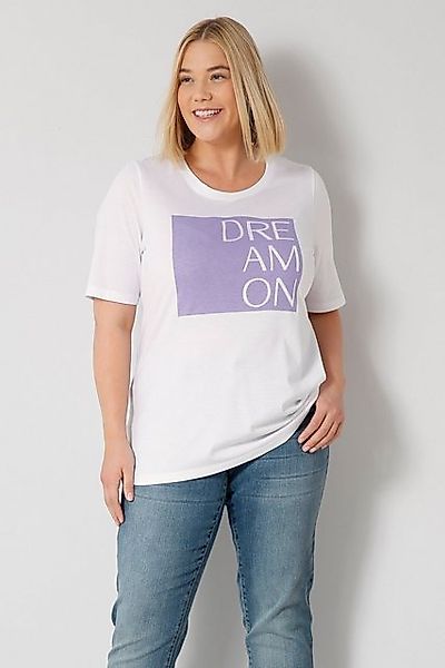 Sara Lindholm T-Shirt T-Shirt Classic Fit Pima Baumwolle Schriftdruck günstig online kaufen