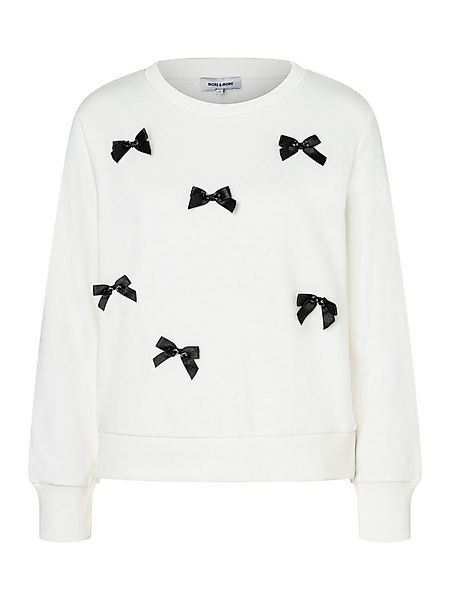MORE&MORE Sweatshirt süßes Sweatshirt Schleifen-Applikation günstig online kaufen