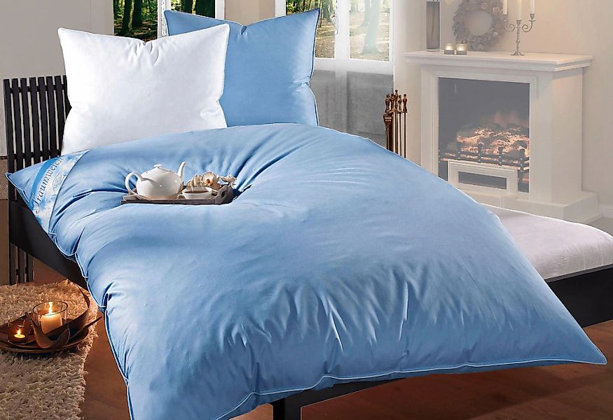 RIBECO Federbettdecke "Leon, Ballonbettdecke 135x200" extrawarm Füllung 100 günstig online kaufen