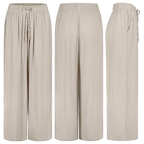 Eight2Nine Chinos Damen Luftige Sommerhose Freizeit Weit geschnitten Stoffh günstig online kaufen