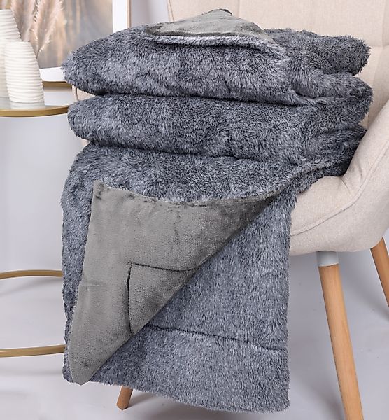 Wohndecke Luxus Kuscheldecke XXL TURIN Größe günstig online kaufen