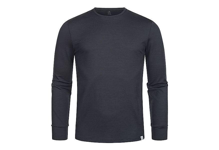 Tom Fyfe Longsleeve TOM FYFE Merino Longsleeve Herren Anthrazit / XL günstig online kaufen
